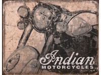 Enseigne Indian Motorcycle en métal  / Style antique